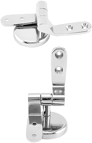 QWORK Toilet Seat Hinge Replacement Kit – Fits 110–150 mm Two-Hole Mounts - Image 7