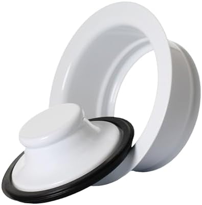 Mr. Scrappy 21-DSFS3-WH 3-Bolt Garbage Disposal Drain Stopper Sink Flange by MrScrappy