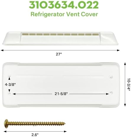 3103634.022 RV Refrigerator vent lid cover Replacement - Image 2