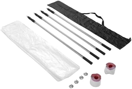 Denash Adjustable Extendable Dust Barrier Pole Kit Telescoping Rod - Image 5