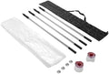 10FT Dust Barrier Poles, 4 Pack Aluminum Alloy Retractable Zipper Wall Poles Kit by Unknown