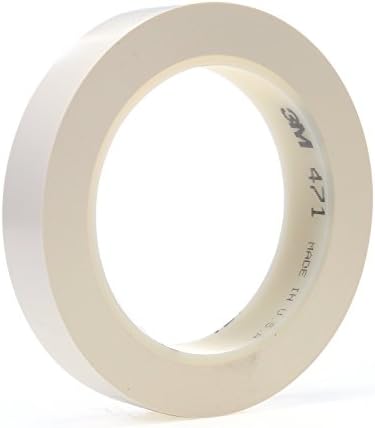 3M Vinyl Tape 471, 3/8 in x 36 yd, 96 Rolls by 3MIndustrial
