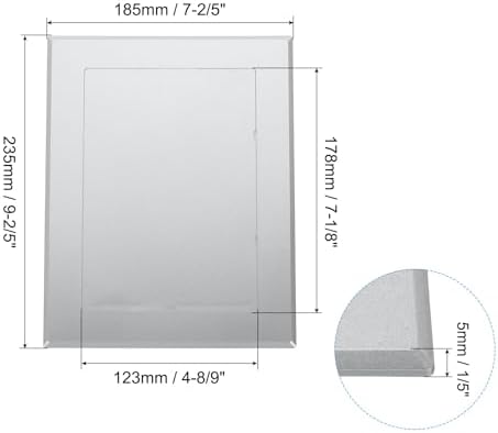 PATIKIL 7x5 inch Self-Adhesive Access Panel, ABS Plumbing Access Doors Easy - Image 2