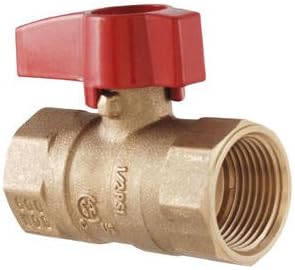1-Pack 3/4-Inch FIP Straight Gas Ball Valve, Rust Resistant Brass, Quarter-Turn by PROCURU