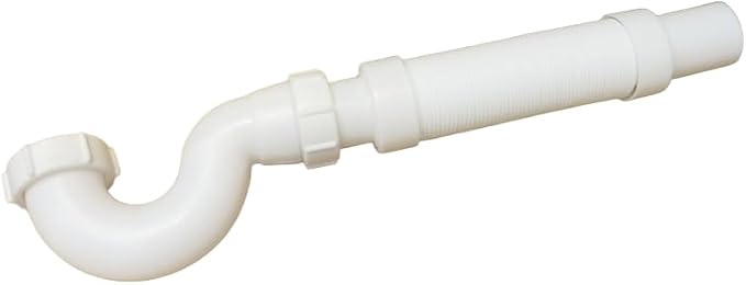 Flexible P-Trap Kit, Universal 1-1/4" or 1-1/2" Bathroom and Kitchen Sink Drain - Image 2