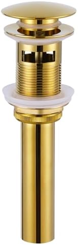 Angle Simple Bathroom Sink Drain Stopper, Pop Up Design, Deep Titanium Gold by AngleSimple
