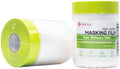 Pre-Taped Masking Film, Transparent Paint Protection Plastic Sheeting by GGINNVA
