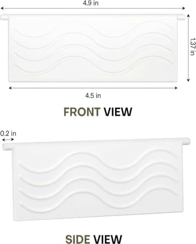 4-Pack White Dryer Vent Cover Replacement, Exterior Exhaust Vent Flaps - Image 2