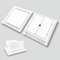 Flush Wall Vent Cover 10x10 Inch by DDPow