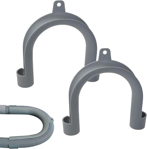2Pcs PVC Washing Machine Drain Hose Holder Hook U-Shaped Drain Hose Clamp Fits by Unknown