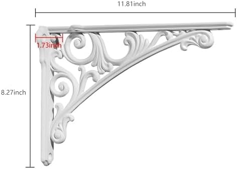Khtumeware Shelf Bracket 12 Inch, Decorative Brackets - Image 2