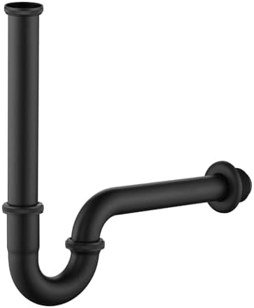 Bathroom Basin Sink Bottle P Trap, Brass U-Shape 1-1/4 inch Slip Inlet Drain by GORDEE
