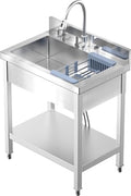 Stainless Steel Utility Sink, Hoses and Drain Kit by EHVCISTQProductShowcase