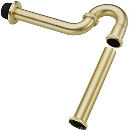 Brass P Trap, 1 1/4 Bathroom Basin Sink Waste Trap Drain Kit - Image 4