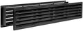 17.7 x 3.6 Inch Door Vent Cover – Two-Sided Black Plastic Vent Cover by VezoWorks