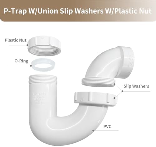 LESSO P Trap PVC 1-1/4 x 1-1/2 Inch - Image 3
