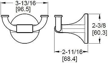 Pfister Pfirst Modern Towel Hook, Bathroom Towel Hook, Wall-Mounted, Tuscan - Image 3