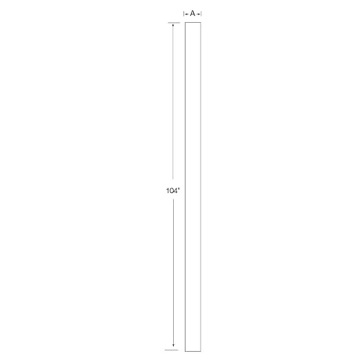 8' 8" Height x 5" Width & Depth Premium Square Quickpost Kit, 000 lbs Load - Image 2