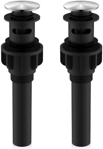 KENES 2 Pack Brushed Nickel Bathroom Sink Drain Assembly by KENESBathroomKitchen