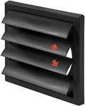 Plastic 6" Black Dryer Vent Cover by ECOPROVENT