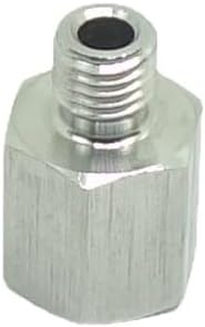2 Pcs 1/8" NPT Pipe Female x M8*1 Male Metric Gauge Adapter Stainless 304 - Image 3