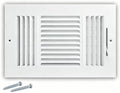 12x6 Inch Duct Opening Ceiling Register, 3-Way Steel Sidewall Air Vent Grille by Unknown