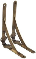 Height 7.88Inch Antique Brass Shelf Brackets Heavy-Duty Wall Mount Supports by Unknown