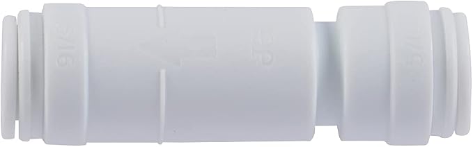 John Guest 5/16 Inch Single Check Valve, Push to Connect Plastic Plumbing by JohnGuest