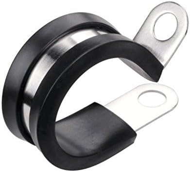 LOKMAN 20 Pack 1-3/4 Inch Stainless Steel Cable Clamp, Rubber Cushioned - Image 2