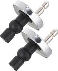 Upgraded 2 Full set Toilet Seat Hinge Fixings Top Fix Nuts Screws Quick Release by Lystin