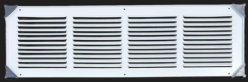 Fits 24x6 Duct Opening Stamped Steel Return Air Grille Vent Cover Grille - Image 2