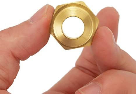 2pcs Metals Brass Tube Fitting Coupling Half Union Gas Adapter 3/8" Flare x - Image 6