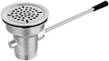 3-1/2" Commercial Sink Drain Valve Lever Handle Stainless Steel by Unknown