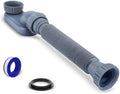 Low Profile 1 1/2 "P Trap Tub Drain Pipe, Flexible Low Profile Shower Drain by Unknown