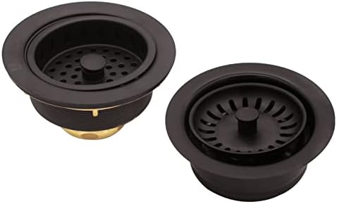 Westbrass CO2165S-12 COMBO PACK 3-1/2" Post Style Large Kitchen Sink Basket by Westbrass