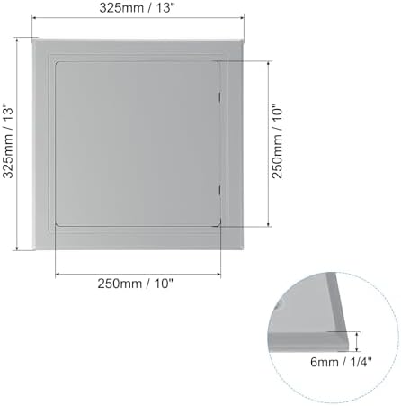 PATIKIL 10x10 inch Self-Adhesive Access Panel, ABS Plumbing Access Doors Easy - Image 2