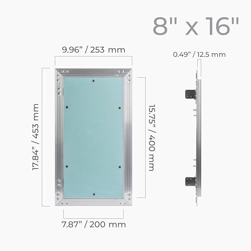 8" x 16" Drywall Access Panel – Aluminum Frame Gypsum Hatch Access Panel - Image 3