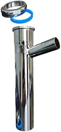 EZ-Fluid 1-1/2" X 8" Dishwasher Connection Branch Tailpiece w/Slip Joint Brass by EZ-FLUIDPlumbingProducts