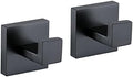TQKAG Bathroom Towel Hook, 2 Pack Coat Robe Holder, Matte Black by TQKAG
