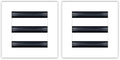 BUILDMART - 6x6 White Modern AC Vent Cover - Decorative Air Vent - Standard by TexasBuildmart