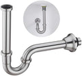 Brass P Trap U-Shape 1 1/4 Sink Drain Pipe by SEABEFORE