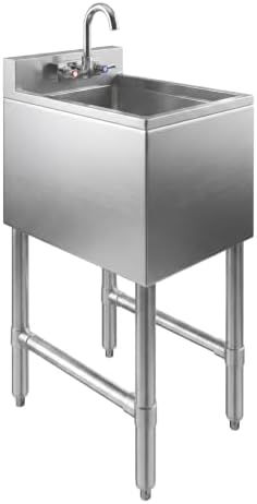 14.5 in. x 19 in. One Compartment Stainless Steel Underbar Sink by AmGood