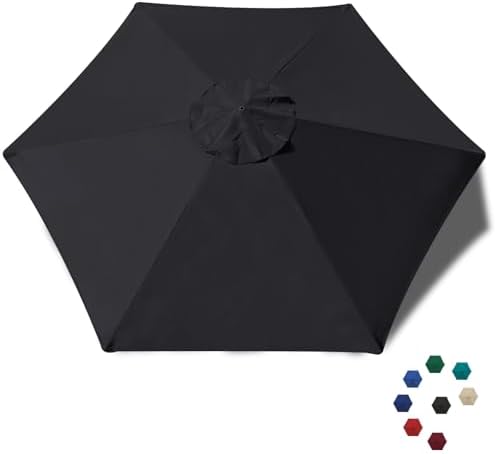 EliteShade USA 7.5FT Replacement Covers 6 Ribs Market Patio Umbrella Canopy by EliteShade