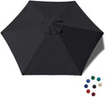 EliteShade USA 7.5FT Replacement Covers 6 Ribs Market Patio Umbrella Canopy by EliteShade