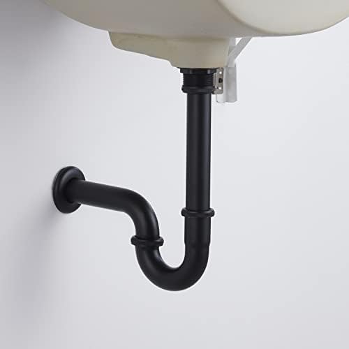 Bathroom Basin Sink U Shape Stopper Complete Set, Adjustable Height 1-1/4 - Image 2