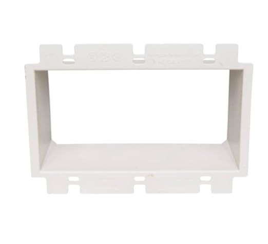 Electrical Box Extender 3 Gang Extension Ring Plastic Up to 1 1/2" Flush - Image 2