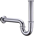 Brass P Trap, 1 1/4 Bathroom Basin Sink Waste Trap Drain Kit by Orhemus