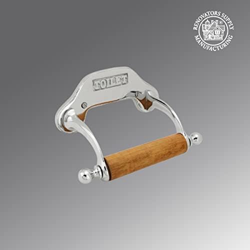 Stylish Wall Mount Toilet Paper Holder 6.5" W Chrome Plated Solid Brass Easy - Image 3