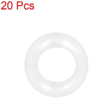 uxcell Silicone O-Ring 13x7x3mm VMQ Seal Ring Gasket White 20pcs - Image 3