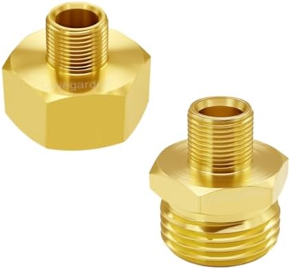 Lovegarden 2PCS 3/8 Compression Male to 3/4 GHT Garden Faucet Bushing Kit by Lovegarden